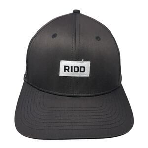 Ridd Strapback Baseball Cap Black One Size Adjustable Breathable Lightweight